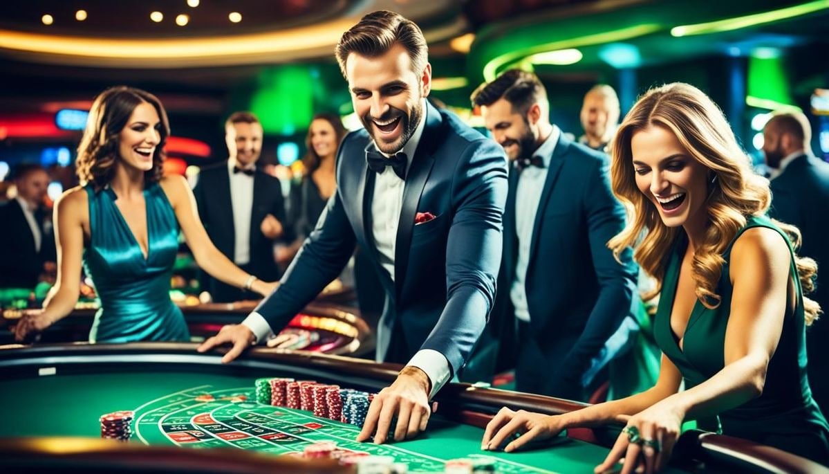Studio live-dealer JILI dengan multi-kamera dan dealer profesional di meja blackjack